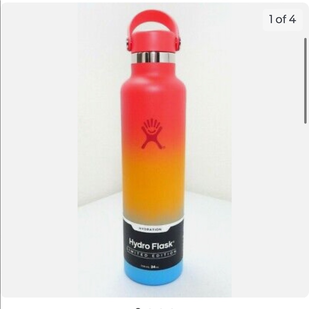 KEIKI RAINBOW 24oz Wide Mouth Hydro Flask HAWAII SHAVE ICE Limited Edition Ombre